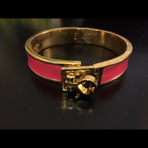 Kate spade pink and gold bangle