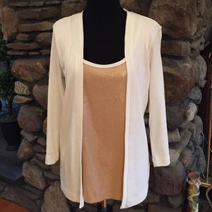 Rafaella top with attached jacket