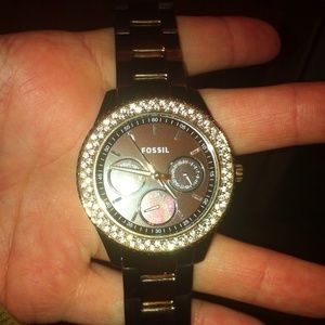 Fossil chocolate brown watch!!! Never worn!!!