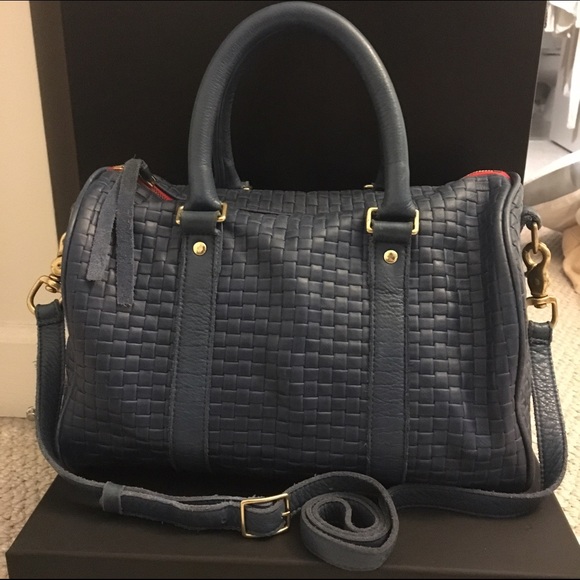 Clare Vivier Petit Duffle in blue basket