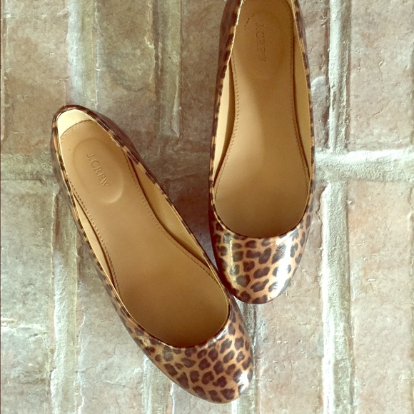 Adorable Leopard Print J. Crew Ballet Flats