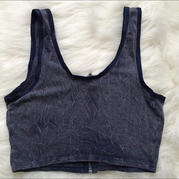 Zip-Up Crop Top - Picture 2 of 2