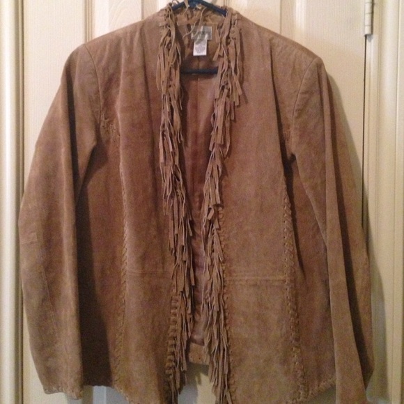Leather Jacket with fringe