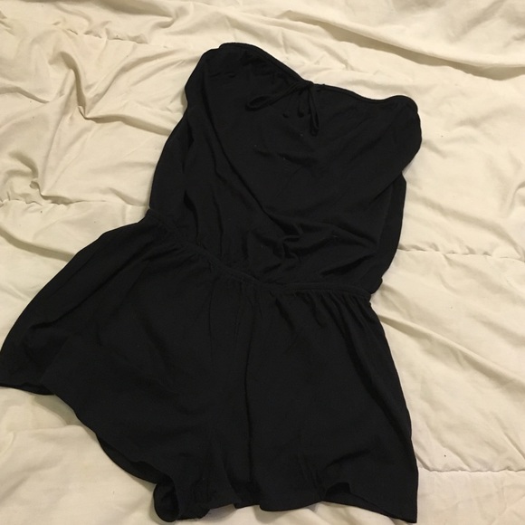 Black Romper Swimsuit Cover