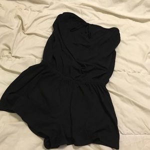 Black Romper Swimsuit Cover