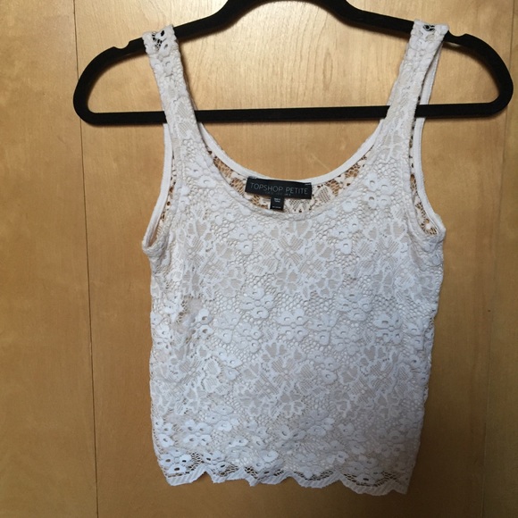 TopShop Petite Lace Croptop
