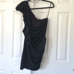 🆕 Silky one shoulder mini dress NWOT