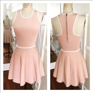 Parker Knit Flared Dress with Racer Back Zip