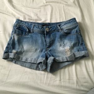 Distressed Jean Shorts