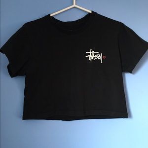 Stussy Logo Crop Top