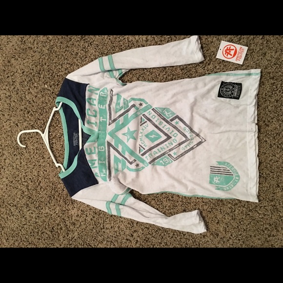 Buckle brand American fighter 3/4 sleeve shirt