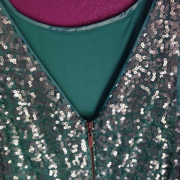 Teal Mini dress (B. Darlin) - Picture 4 of 4