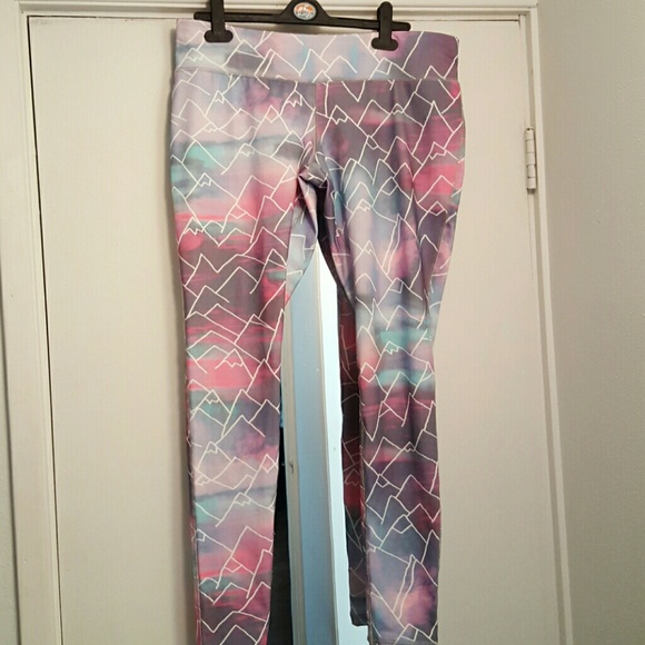 Fun patterned workout leggings