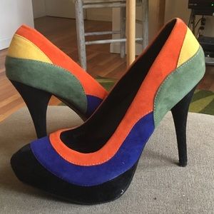Charlotte Russe Psychedelic Colored Pumps