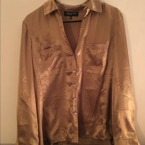 Gold metallic shirt