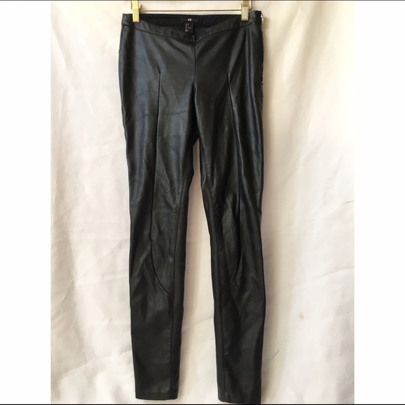 H&M Pleather Skinny Moto Pants