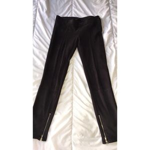 Suede pants from Zara