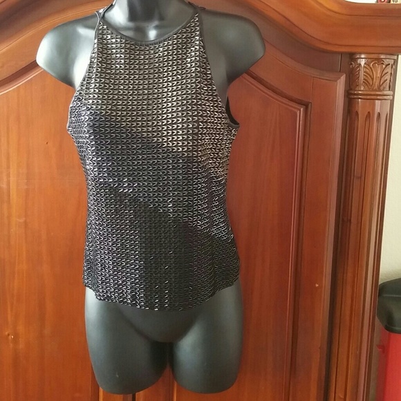 Cache. Dressy heavy beaded tank