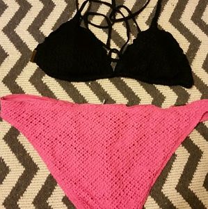 Volcom crochet style bikini