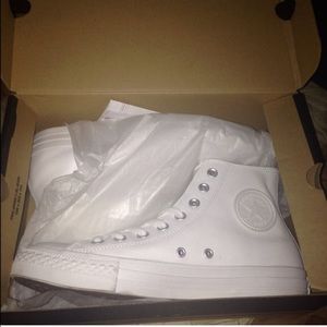 White leather converse
