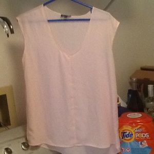 Cute light pink tank top size large