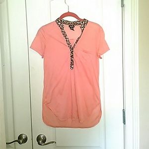 Rue 21 orange and leopard top