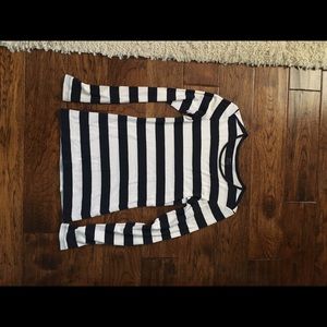 Gap navy/white striped tee,