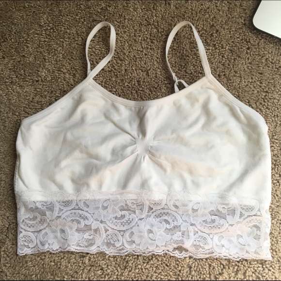 No Boundaries black and white lace bra.