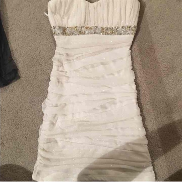 Gold Sparkly mini Dress - Picture 1 of 4