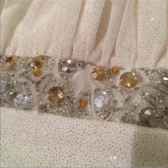 Gold Sparkly mini Dress - Picture 2 of 4