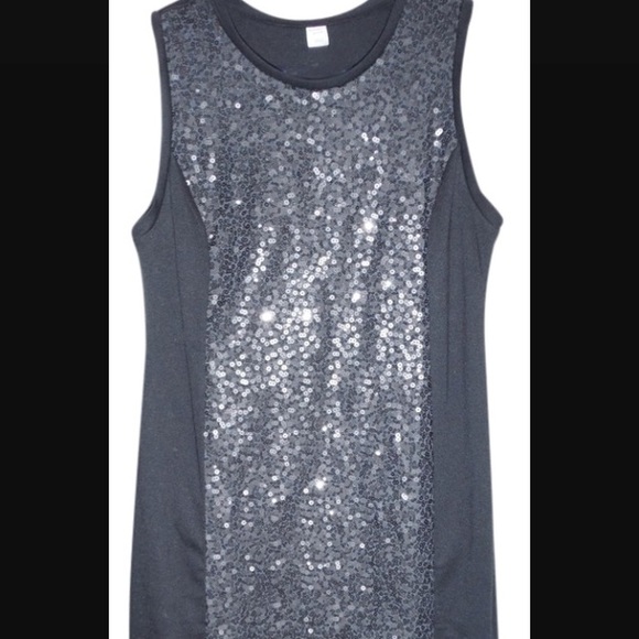 Black sleeveless sequins dress - Picture 2 of 2