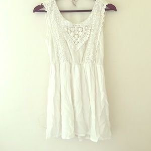 White lace dress