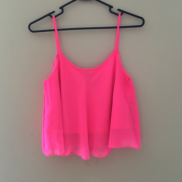 Pink crop top