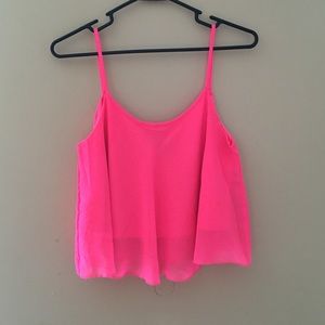 Pink crop top