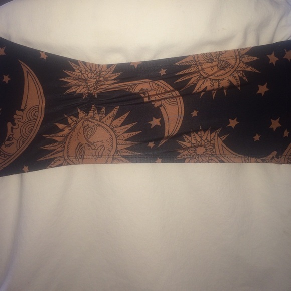 Moon and sun patterned bandeau
