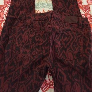 Level 99 Snake Print Ultra Skinny Jeans