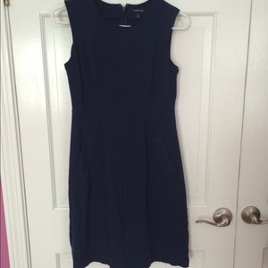 Lands' End Sleeveless Ponte Sheath Dress