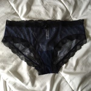 Mesh and lace panty brief