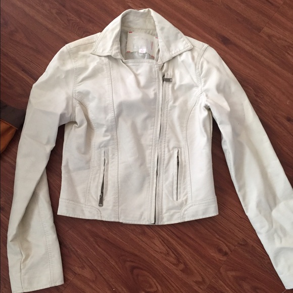 Ivory colored faux leather