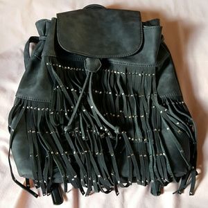 SHIRALEAH: Fringe backpack