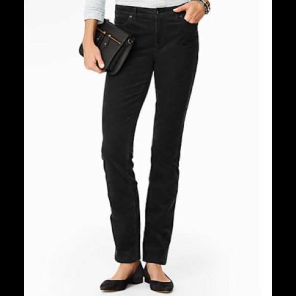 Talbots Black Straight Leg Cords