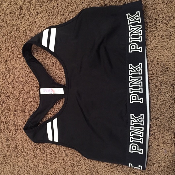 Black large PINK Victoria secret sports bra