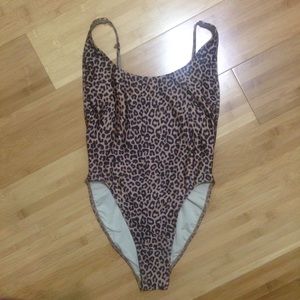 Cheetah print one piece