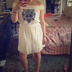 White off the shoulder dress