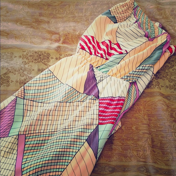Bar III Strapless Long Summer Dress size XL