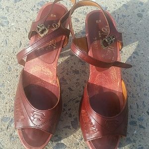Boho sheek Genuine Vintage sandals size 8