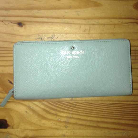 Kate spade dusty mint wallet