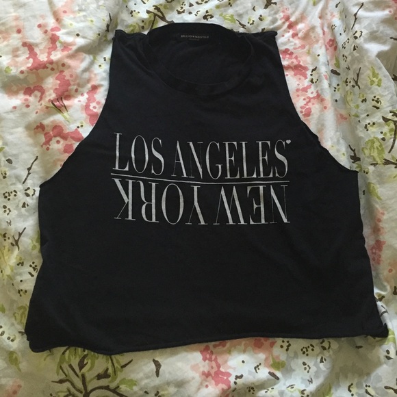 Brandy Melville "Los Angeles New York" Muscle Tee