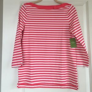 Kate Spade NWT, Stripe Bow tee.