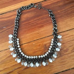 Silver diamond necklace